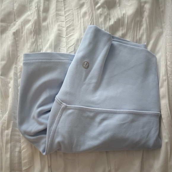 Baby blue lululemon biker shorts - Picture 2 of 2
